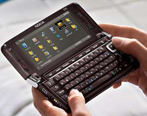 Nokia E90 em uso