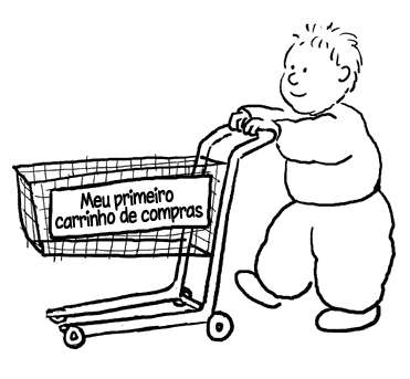 Carrinho de compras de bebê