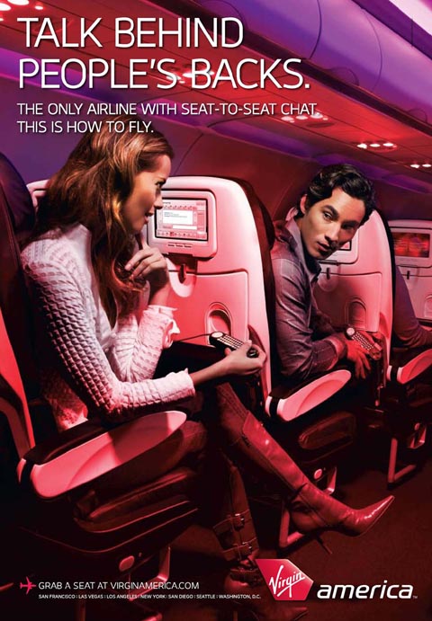 Virgin America para voar com estilo